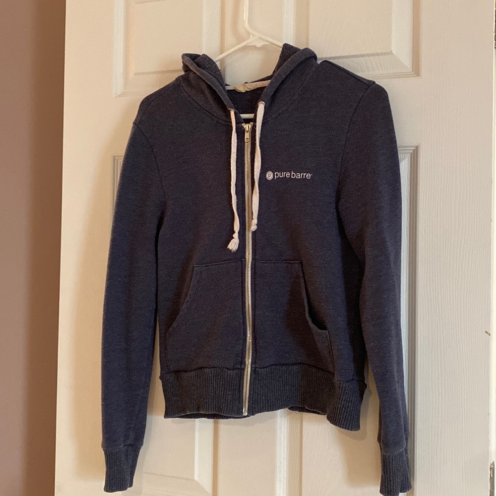 Pure Barre zip up hoodie